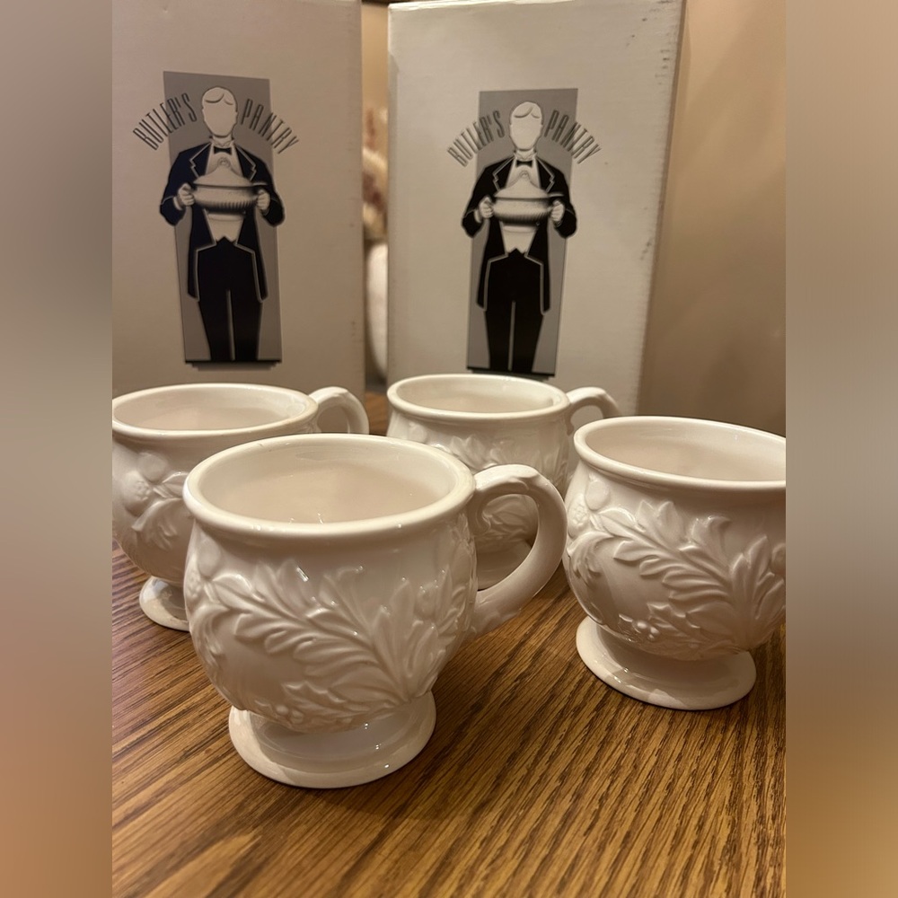 Lenox Butlers Pantry Punch Cups - Lot of 4 - new in original damaged box